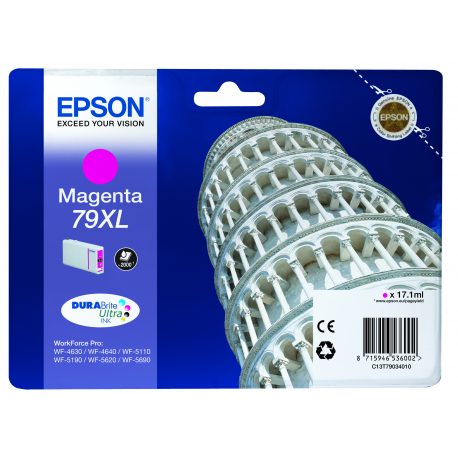 Epson 79XL - 17.1 ml - XL - magenta - original - ink cartridge - for WorkForce Pro WF-4630DWF, WF-4640DTWF, WF-5110DW, WF-5190DW, WF-5620DWF, WF-5690DWF - 3