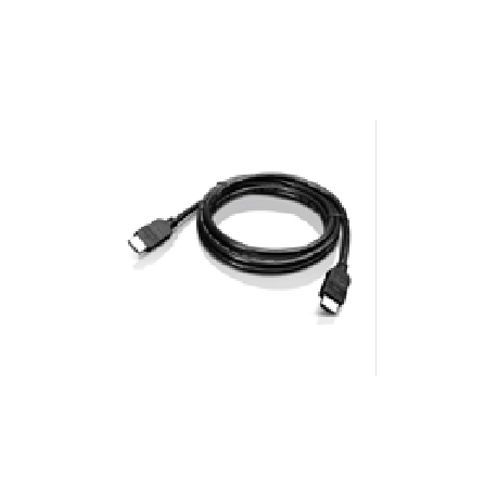 Lenovo - HDMI cable - HDMI male to HDMI male - 2 m - for ThinkCentre M80t Gen 3; ThinkCentre neo 50; ThinkPad T14s Gen 3; V50t Gen 2-13 - 1