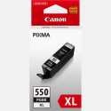 Canon PGI-550PGBK XL - 22 ml - High Yield - black - original - ink tank - for PIXMA iP8750, iX6850, MG5550, MG5650, MG5655, MG6450, MG6650, MG7150, MG7550, MX725, MX925