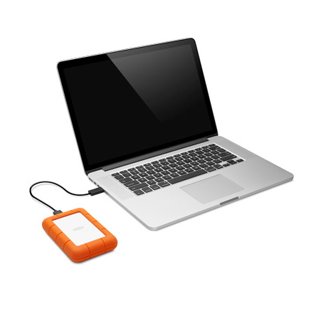 LaCie Rugged Mini - Hard drive - 1 TB - external (portable) - USB 3.0 - 5400 rpm - 2