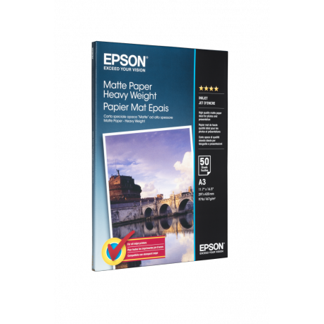 Epson - Matte - A3 (297 x 420 mm) - 167 g / m² - 50 sheet(s) paper - for EcoTank ET-16500, 7750; SureColor P5000, P800, SC-P10000, P5000, P700, P7500, P900, P9500 - 2