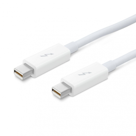 Apple - Thunderbolt cable - Mini DisplayPort (M) to Mini DisplayPort (M) - 50 cm - white - for iMac; Mac mini (Late 2012, Late 2014, Mid 2011); MacBook Air; MacBook Pro - 1