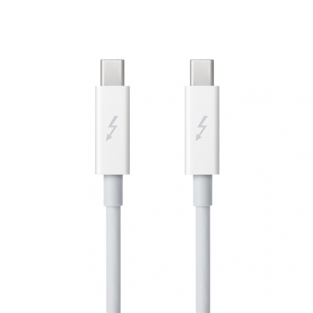Apple - Thunderbolt cable - Mini DisplayPort (M) to Mini DisplayPort (M) - 50 cm - white - for iMac; Mac mini (Late 2012, Late 2014, Mid 2011); MacBook Air; MacBook Pro - 2