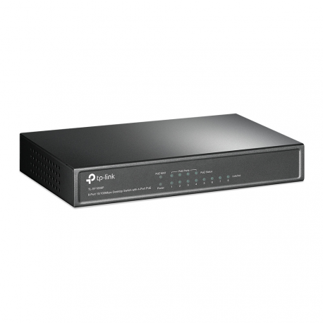 TP-LINK TL-SF1008P - Switch - 4 x 10 / 100 (PoE) + 4 x 10 / 100 - desktop - PoE - 1