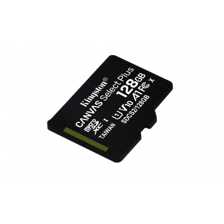 KINGSTON 128GB micSDXC Canvas Select Plus 100R A1 C10 Single Pack w/o ADP