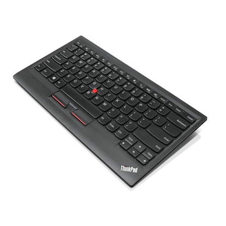Lenovo ThinkPad Compact Bluetooth - Keyboard - with Trackpoint - wireless - Bluetooth 3.0 - Finnish - key switch: Scissor-Key - black - for ThinkCentre M820z AIO; M90; M920z AIO; ThinkPad E14 Gen 2; P14s Gen 1; V50a-24IMB AIO - 0