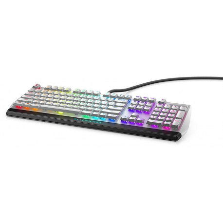 Alienware AW510K - Keyboard - backlit - USB - key switch: CHERRY MX Low Profile Red - lunar light - for Alienware Area-51, Aurora, Aurora R10, Aurora R9, M15, M17; G5 5090 - 1