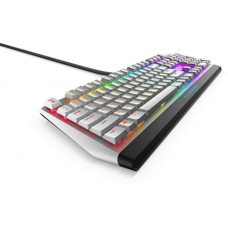 Alienware AW510K - Keyboard - backlit - USB - key switch: CHERRY MX Low Profile Red - lunar light - for Alienware Area-51, Aurora, Aurora R10, Aurora R9, M15, M17; G5 5090 - 2