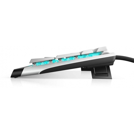 Alienware AW510K - Keyboard - backlit - USB - key switch: CHERRY MX Low Profile Red - lunar light - for Alienware Area-51, Aurora, Aurora R10, Aurora R9, M15, M17; G5 5090 - 4