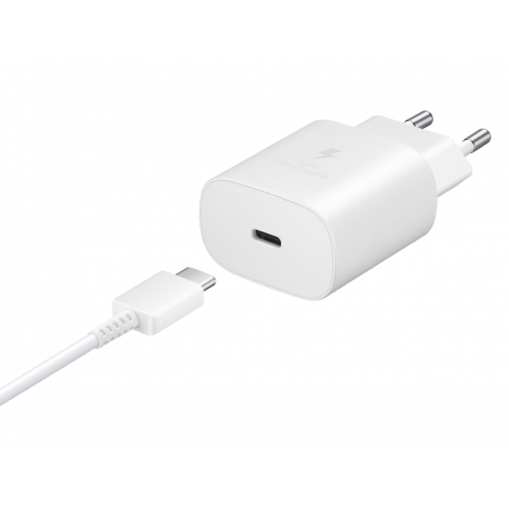 SAMSUNG Fast Charger USB Type C 25W 1m white