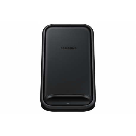 Samsung Wireless Charger Stand EP-N5200 - Wireless charging stand + AC power adapter - 15 Watt - 1.67 A - FC 2.0 - black - for Galaxy Note10, Note10 (Unlocked), Note10+ - 0