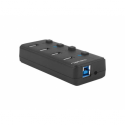 Natec MANTIS 2 - Hub - 4 x SuperSpeed USB 3.0 - desktop