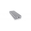 RaidSonic ICY BOX IB-1817Ma-C31 - Storage enclosure with data indicator - M.2 - M.2 NVMe Card - USB 3.1 (Gen 2) - silver