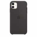 Apple - Back cover for mobile phone - silicone - black - for iPhone 11