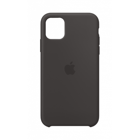 Apple - Back cover for mobile phone - silicone - black - for iPhone 11 - 8