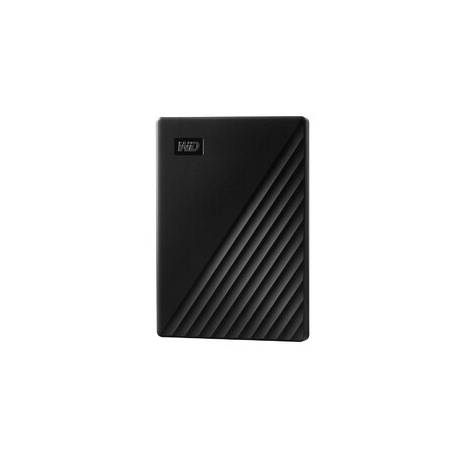 WD My Passport WDBPKJ0050BBK - Hard drive - encrypted - 5 TB - external (portable) - USB 3.2 Gen 1 - 5400 rpm - 256-bit AES - black - 5