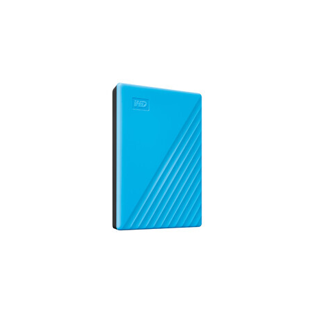 WD My Passport WDBYVG0020BBL - Hard drive - encrypted - 2 TB - external (portable) - USB 3.2 Gen 1 - 256-bit AES - blue - 2