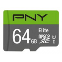 PNY Elite - Flash memory card - 64 GB - UHS-I U1  /  Class10 - microSDXC UHS-I