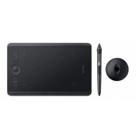 Wacom Intuos Pro Small - Digitiser - right and left-handed - 16 x 10 cm - multi-touch - electromagnetic - 6 buttons - wireless, wired - Bluetooth, USB 2.0 - black - 2