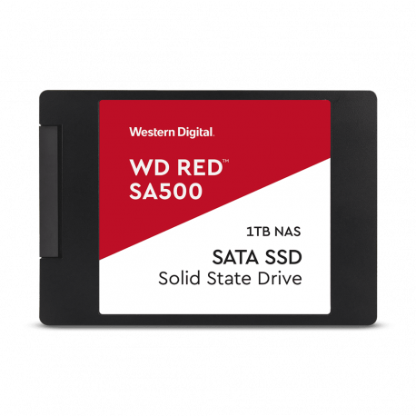 WD Red SA500 NAS SATA SSD WDS100T1R0A - Solid state drive - 1 TB - internal - 2.5" - SATA 6Gb/s - 0