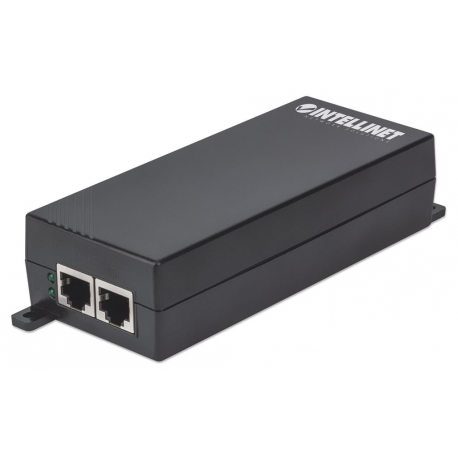 Intellinet Gigabit High-Power PoE+ Injector,1 x 30 W Port, IEEE 802.3at / af Compliant, Plastic Housing - PoE injector - AC 100-240 V - 30 Watt - output connectors: 1 - 0
