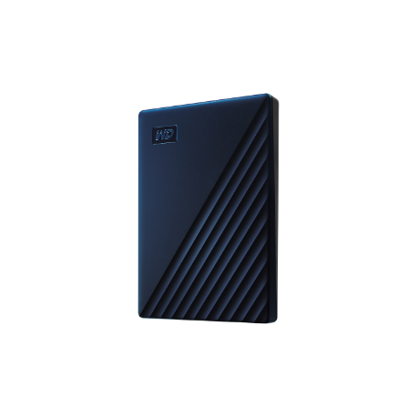 WD My Passport for Mac WDBA2F0050BBL - Hard drive - encrypted - 5 TB - external (portable) - USB 3.2 Gen 1 - 256-bit AES - midnight blue - 1