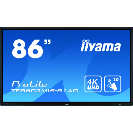 iiyama ProLite TE8603MIS-B1AG, 217.4 cm (85.6'), infrared, 4K, black