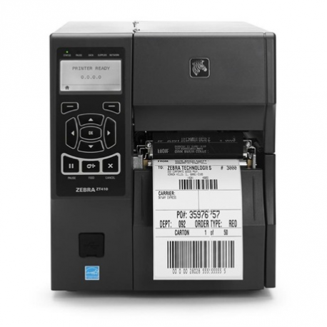 Zebra ZT400 Series ZT411 - Label printer - direct thermal  /  thermal transfer - Roll (11.4 cm) - 600 dpi - up to 102 mm / sec - USB 2.0, LAN, serial, USB host, Bluetooth 4.1 - 1
