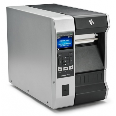 Zebra ZT400 Series ZT421 - Label printer - direct thermal  /  thermal transfer - Roll (17.8 cm) - 300 dpi - up to 203 mm / sec - USB 2.0, LAN, serial, USB host, Bluetooth 4.1 - cutter - 0