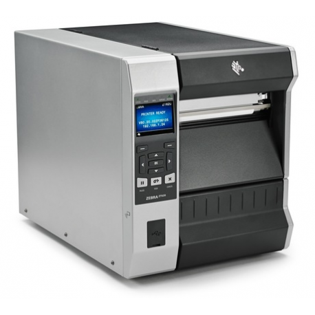 Zebra ZT620, 12 dots/mm (300 dpi), rewind, disp. (colour), ZPL, ZPLII, USB, RS232, BT, Ethernet