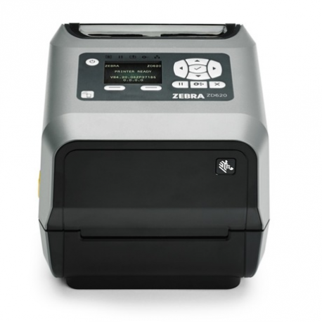 Zebra ZD620 - Label printer - direct thermal - Roll (11.8 cm) - 203 dpi - up to 203 mm / sec - USB 2.0, LAN, serial, USB host, Wi-Fi(ac), Bluetooth 4.1, Bluetooth LE - cutter - grey - 2
