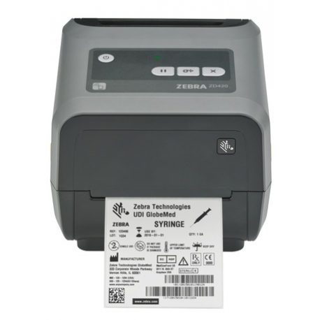 Zebra ZD420c - Label printer - thermal transfer - Roll (11.8 cm) - 300 dpi - up to 102 mm / sec - USB 2.0, USB host - 4
