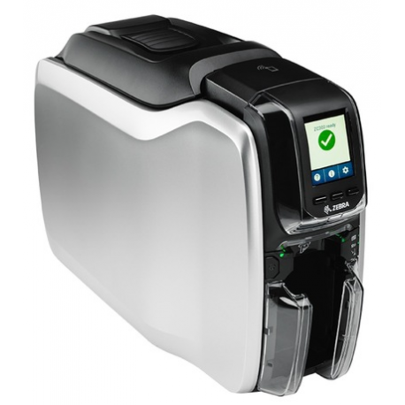 Zebra ZC350 - Plastic card printer - colour - dye sublimation / thermal transfer - CR-80 Card (85.6 x 54 mm) - 300 dpi - up to 1000 cards / hour (mono) / up to 225 cards / hour (colour) - capacity: 100 cards - USB 2.0, LAN, Wi-Fi(ac) - 3