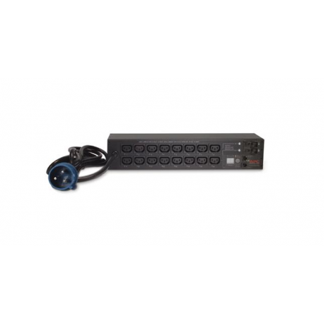 APC Switched Rack PDU AP7922B - Power distribution unit (rack-mountable) - AC 230 V - Ethernet 10 / 100 - input: IEC 60309 32A - output connectors: 16 (IEC 60320 C13) - 2U - 3.66 m cord - for P / N: SCL400RMJ1U, SCL500RMI1UC, SCL500RMI1UNC, SMTL1000RMI2UC, SMTL750RMI2UC - 1