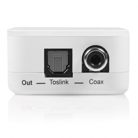 StarTech.com Two Way Digital Coax to Toslink Optical Audio Adapter Repeater - Coaxial / optical digital audio converter - white - for P / N: SVA5M3NEUA - 2