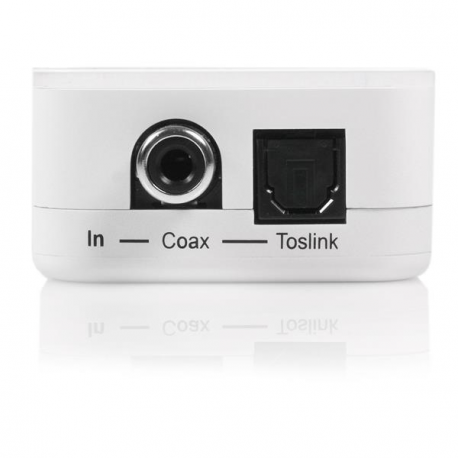 StarTech.com Two Way Digital Coax to Toslink Optical Audio Adapter Repeater - Coaxial / optical digital audio converter - white - for P / N: SVA5M3NEUA - 3