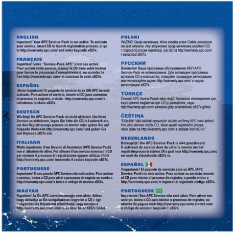APC Extended Warranty Service Pack - Technical support - phone consulting - 1 year - 24x7 - for P / N: SMX1000C, SMX48RMBP2US, SMX750C, SRT1000RMXLI-NC, SRT48BPJ, SRT72BPJ, SRT72RMBPUS - 1