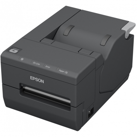 Epson TM L500A - Receipt printer - thermal line - Roll (8.25 cm), 82.5 x 203.2 mm - 203 dpi - up to 250 mm / sec - USB 2.0, serial - cutter - dark grey - 2