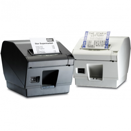 Star TSP 743D II-24 - Receipt printer - two-colour (monochrome) - direct thermal - Roll (8.25 cm) - 203 dpi - up to 250 mm / sec - serial - cutter - cutter - charcoal grey - 3