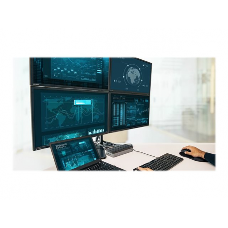 Targus Universal - Docking station - USB-C  /  Thunderbolt 3 - 4 x DP, 4 x HDMI - GigE - Europe - 20