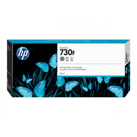 HP 730F - 300 ml - high capacity - grey - original - DesignJet - ink cartridge - for DesignJet T1700, T1700 PostScript, T1700dr, T1700dr PostScript - 0