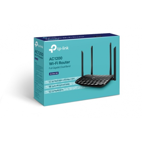 TP-Link Archer A6 - Wireless router - 4-port switch - GigE - 802.11a / b / g / n / ac - Dual Band - 0