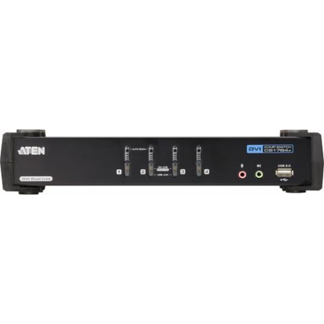 Aten 4-Port USB DVI Dual Link/Audio KVMP Switch