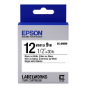 Epson LabelWorks LK-4LBK - Black on sky blue - Roll (1.2 cm x 5 m) 1 cassette(s) label tape - for LabelWorks Cable and Wiring Kit, LW-1000, 600, 700, K400, Z700, Z710, Z900, Safety Kit