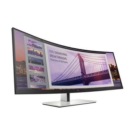 HP S430c - LED monitor - curved - 43.4" - 3840 x 1200 4K UHD (2160p) @ 60 Hz - VA - 350 cd / m² - 3000:1 - 5 ms - HDMI, DisplayPort, USB-C - 1