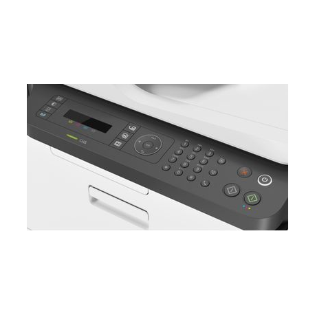 HP Color Laser MFP 179fnw - Multifunction printer - colour - laser - A4 (210 x 297 mm) (original) - A4 / Letter (media) - up to 18 ppm (copying) - up to 18 ppm (printing) - 150 sheets - 33.6 Kbps - USB 2.0, LAN, Wi-Fi(n) - 4
