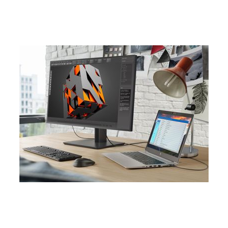 HP EliteDisplay E243d Docking - LED monitor - 23.8" - 1920 x 1080 Full HD (1080p) @ 60 Hz - IPS - 250 cd / m² - 1000:1 - 5 ms - HDMI, VGA, USB-C - 1