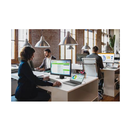 HP EliteDisplay E243d Docking - LED monitor - 23.8" - 1920 x 1080 Full HD (1080p) @ 60 Hz - IPS - 250 cd / m² - 1000:1 - 5 ms - HDMI, VGA, USB-C - 6