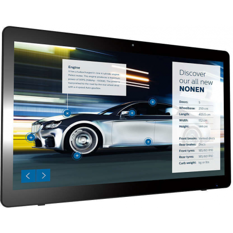 Philips Signage Solutions T-Line Display 24BDL4151T/00 24" Powered by Android, Multi-touch, PoE