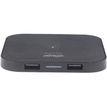 EnerGenie - Wireless charging pad - 5 Watt - 1 A (2 x USB) - black - 2